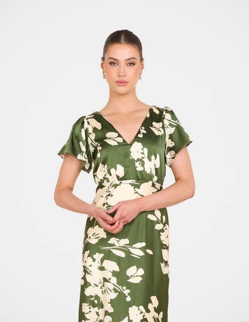 Fuji Satin Maxi Dress